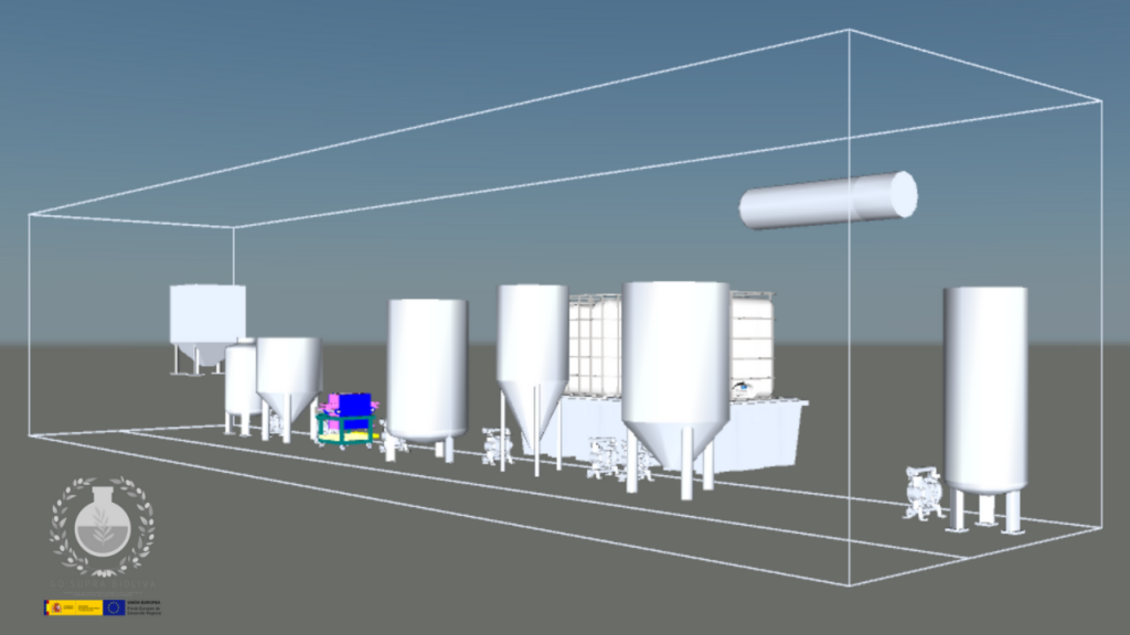 boceto en 3D de la planta